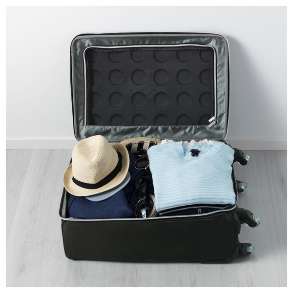 Чемодан на колесиках, складной УПТЭККА, темно-серый - фото 3