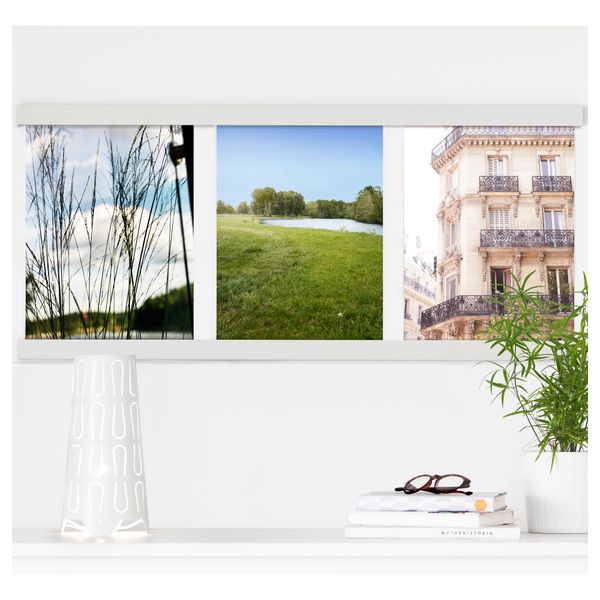 Рама для 3 картин НЭСВИКЕН, белый (101.7x45.9 см) - фото 1