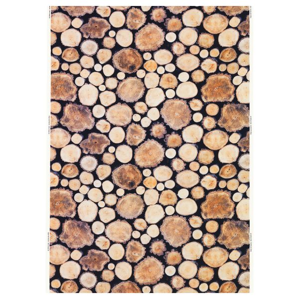 Ткань МАРГАРЕТА, древесина, белый/коричневый (150 см) - схема-чертеж с размерами