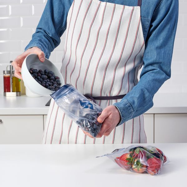 Пакет закрывающийся, 1 л, с рисунком, синий IKEA ISTAD ИСТАД 305.406.72 - фото 3