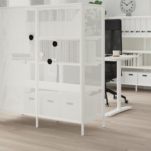 Стеллаж, 121x134 см, белый IKEA BEKANT БЕКАНТ 603.735.01 - фото 4