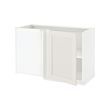 Угловой напольный шкаф с полкой, 128x68 см, белый/Sävedal белый IKEA METOD 594.658.94 - фото 2