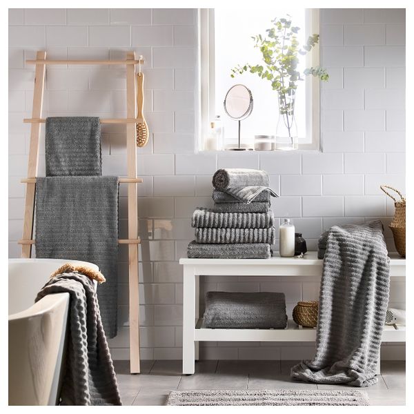 Полотенце, серый 30x50 см IKEA ФЛОДАРЕН 303.813.24 - фото 5