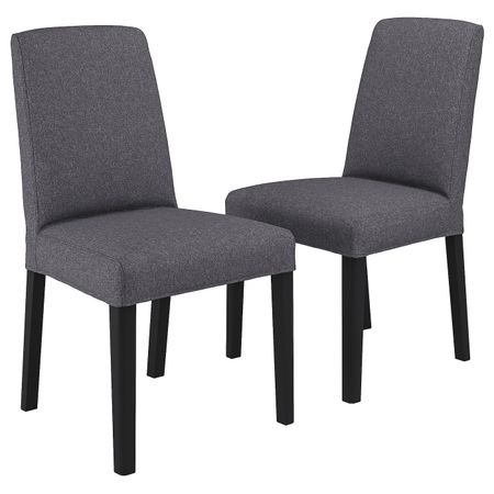 Стул, черный/Гуннаред классический серый IKEA BERGMUND БЕРГМУНД 794.815.91