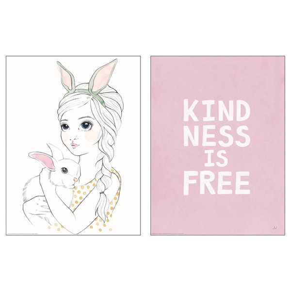 Постер, Кindness is free 30x40 см IKEA BILD БИЛЬД 805.127.42 - фото 1