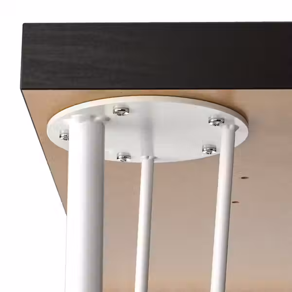 LAGKAPTEN / KRILLE Письменный стол - черно-коричневый/белый 120x60 см - фото 4