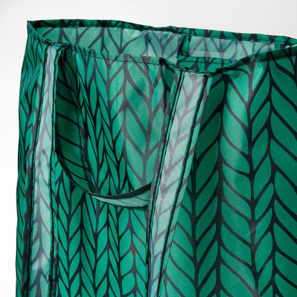 Сумка, зеленый/черный 45x36 см IKEA SKYNKE СКЮНКЕ 904.850.93 - схема-чертеж с размерами