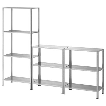 Стеллаж для дома, сада 180x27x74-140 см IKEA HYLLIS ХИЛЛИС 993.180.33