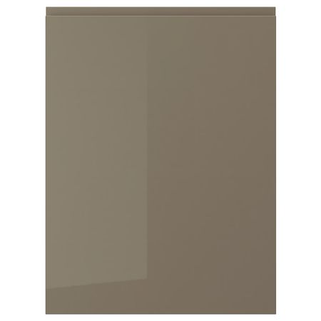 VOXTORP Дверь - глянцевый темный серо-коричневый 60x80 см