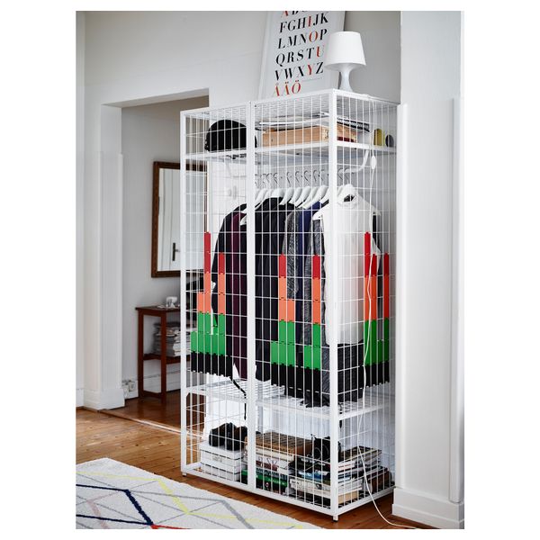 Гардероб ИКЕА ПС 2014, белый (101x187 см) - фото 5