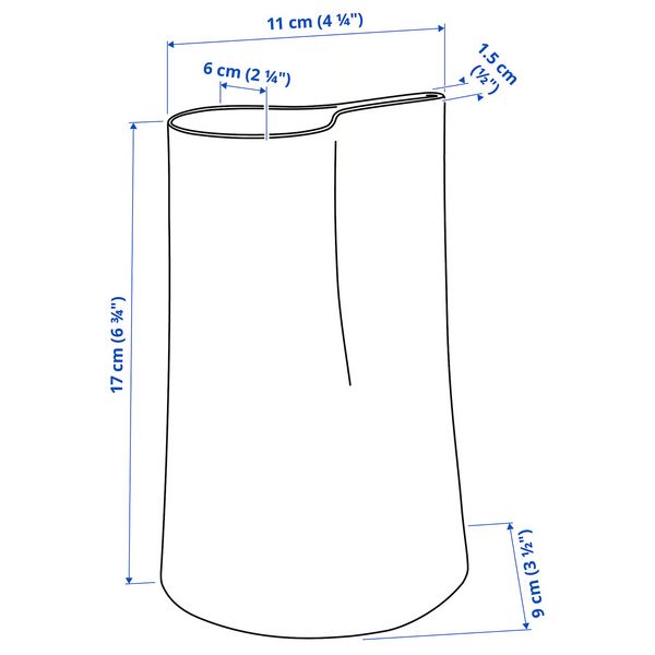 IKEA, дополнительный ракурс - схема-чертеж с размерами