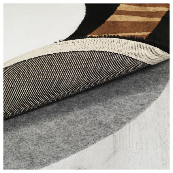 Ковер, короткий ворс ФЁРНИАД, черный (153x170 см) - фото 3