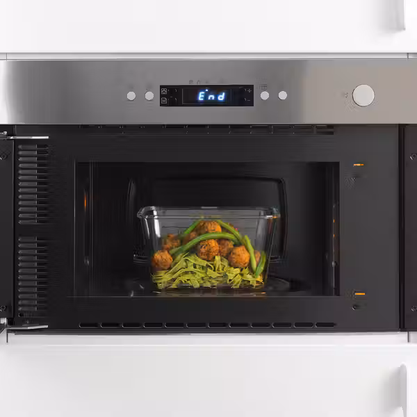 IKEA 365+ Контейнер для продуктов - прямоугольн формы/стекло 1.8 л - фото 4