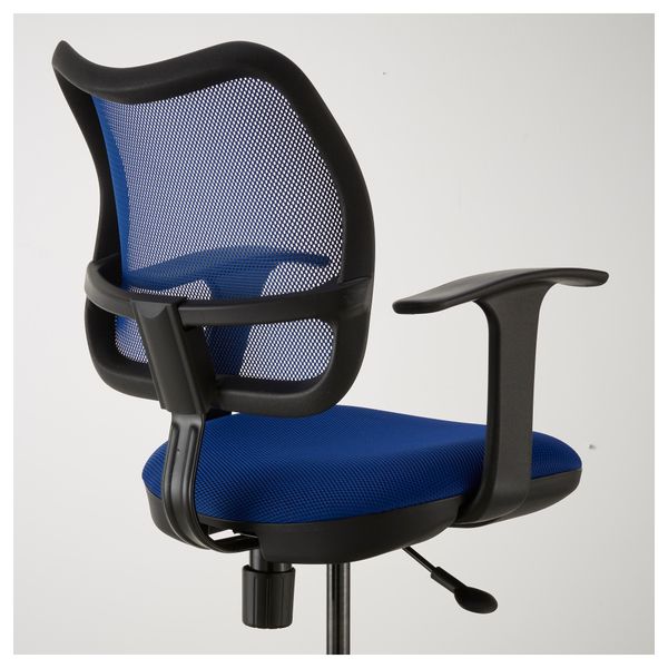 Рабочее кресло на колесах ОДФИН, синий - фото 2