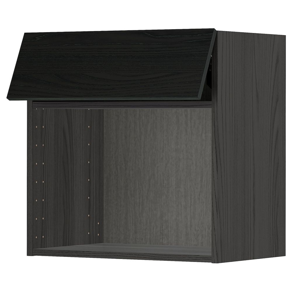Навесной шкаф для СВЧ-печи, черный, Тингсрид черный 60x60 см IKEA МЕТОД 292.324.86 - схема-чертеж с размерами