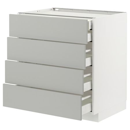 METOD / MAXIMERA Напольный шкаф 4фасада/2нзк/3срд ящ