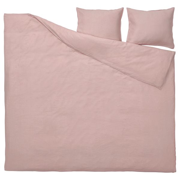 Пододеяльник и 2 наволочки, 240x220, 50x60 см, светло-розовый IKEA DYTÅG ДЮТОГ 905.188.47 - фото 5