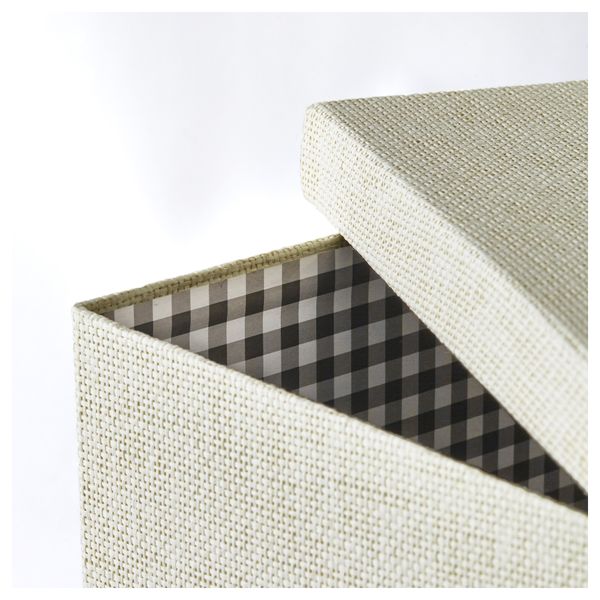 Коробка с крышкой КВАРНВИК, белый (32x35x30 см) - фото 2