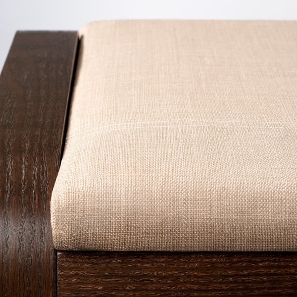 Табурет для ног, коричневый/Шифтебу бежевый IKEA POÄNG ПОЭНГ 593.028.16 - фото 2