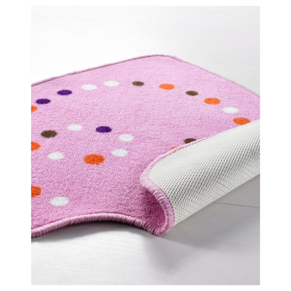 Ковер, короткий ворс ЕРТЛИГ, розовый (67x64 см) - фото 2