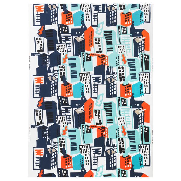 Ткань ГИТТЕ, белый, разноцветный (150 см) - схема-чертеж с размерами