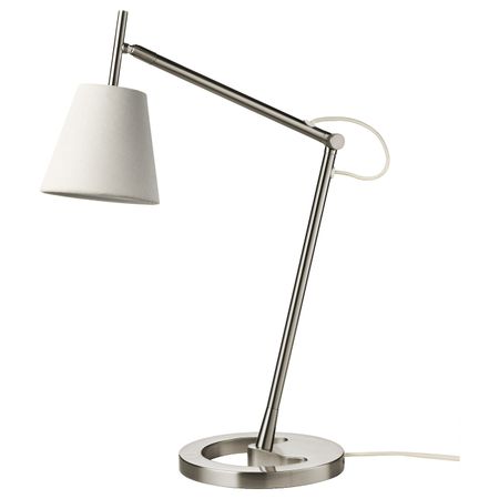 Лампа рабочая, никелированный белый IKEA NYFORS НИФОРС 403.561.97