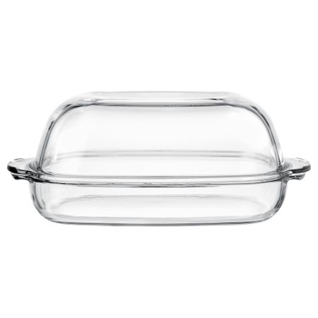 Форма-блюдо для духовки с крышкой, прозрачное стекло, 42x26 см IKEA BUREN 002.145.91