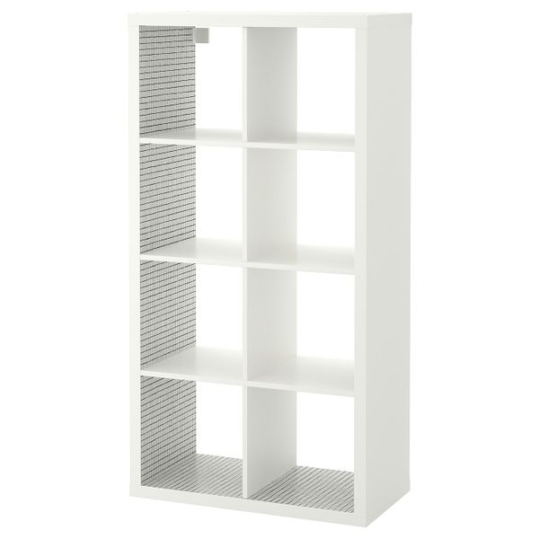 Стеллаж, белый, клетчатый орнамент 77x147 см IKEA КАЛЛАКС 704.284.47 - фото 1
