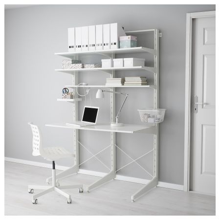 Стойка, ножка, полки АЛЬГОТ, белый (154x67x194 см)