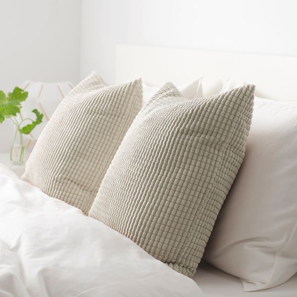 Чехол на подушку, бежевый 50x50 см IKEA GULLKLOCKA ГУЛЛЬКЛОКА 804.649.58 - фото 3