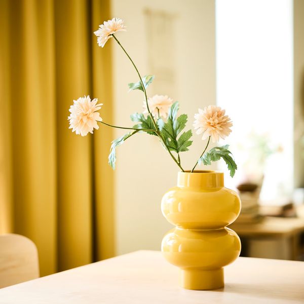 SMYCKA Цветок искусственный - д/дома/улицы Хризантема/белый 71 см - фото 2