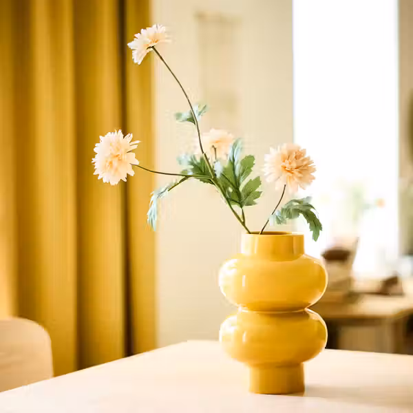 SMYCKA Цветок искусственный - д/дома/улицы Хризантема/белый 71 см - фото 2