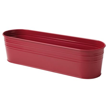 Кашпо СОККЕР, д/дома/улицы, овал красный (10.5 см)