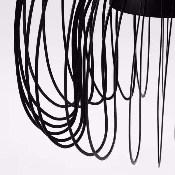 KALLFRONT КАЛЛЬФРОНТ Абажур для подвесн светильника - чёрный 32 см - фото 2