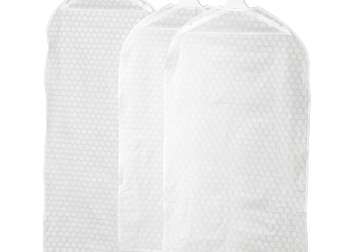 Чехол для одежды, 3 штуки, прозрачный белый IKEA PLURING ПЛУРИГ 403.750.68