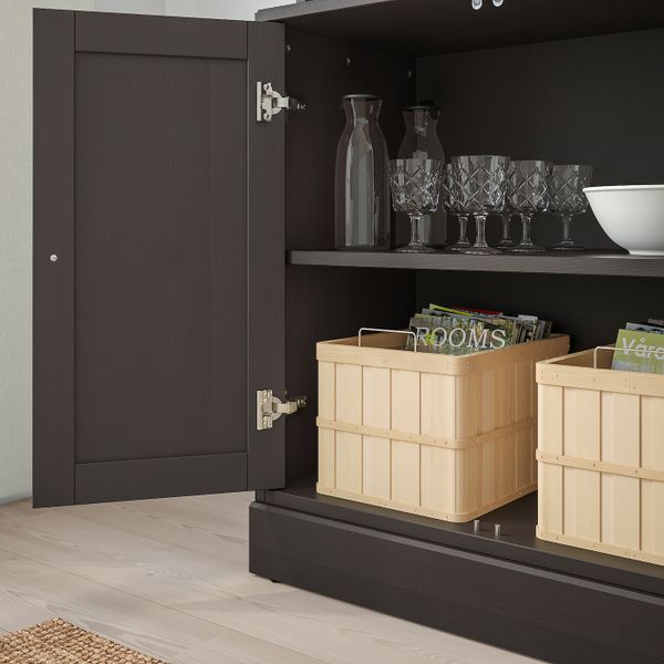 Комбинация для хранения, темно-коричневый 81x47x212 см IKEA HAVSTA ХАВСТА 292.659.95 - фото 3