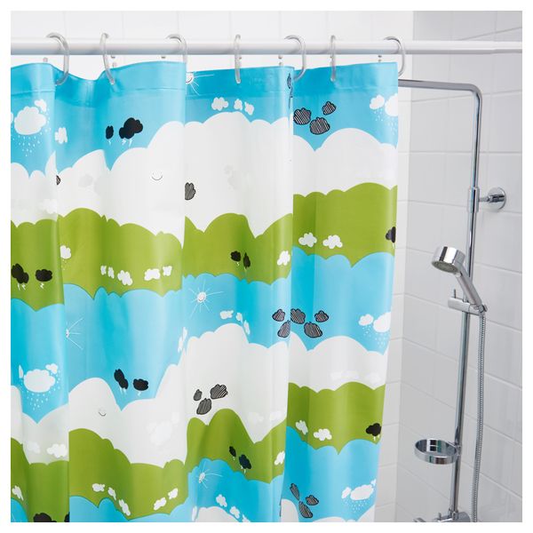 Штора для ванной ЛИНДОН, разноцветный (180x200 см) - фото 2