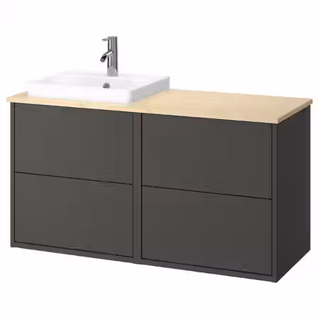 HAVBÄCK / ORRSJÖN ОРРШЁН Шкаф п-раковину/раковина/смеситель