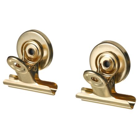 Зажим для бумаг, с магнитом, золотой IKEA TOTEBO ТОТЭБО 404.702.11