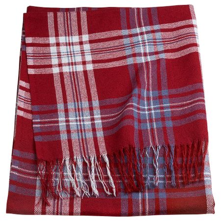 Плед АННАМИА, клетка, красный (140x205 см)