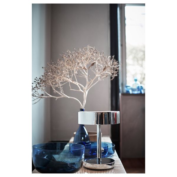 Миска СТОКГОЛЬМ 2017, синий, прозрачное стекло (26 см) - схема-чертеж с размерами