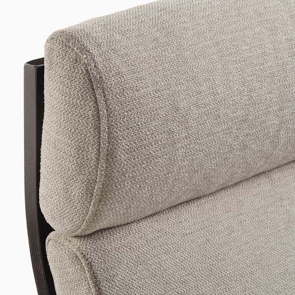 Кресло-качалка, черно-коричневый/Хили бежевый IKEA POÄNG ПОЭНГ 893.987.80 - фото 4