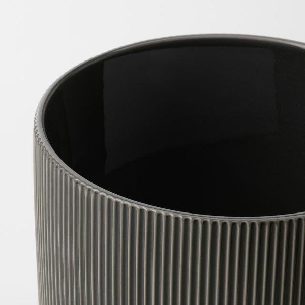 Кашпо, для дома, улицы темно-серый 15 см IKEA GRADVIS ГРАДВИС 204.968.58 - схема-чертеж с размерами