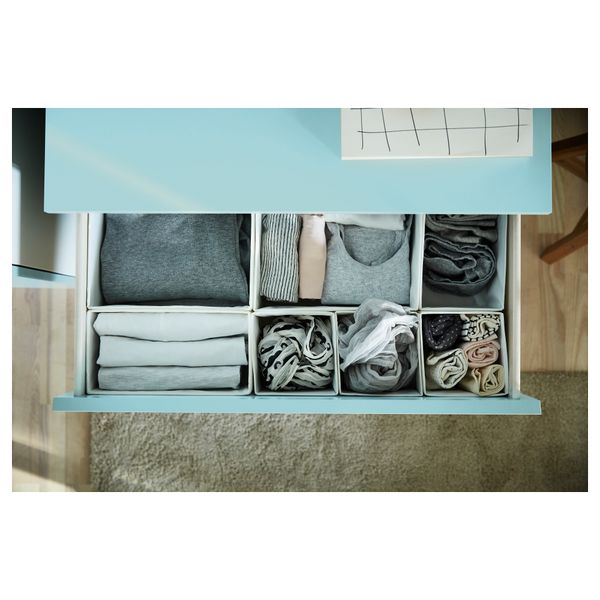 Комод с 3 ящиками МАЛЬМ, светлая бирюза (80x78 см) - фото 6