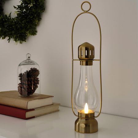 Светодиодный фонарь, с батарейным питанием/желтая медь IKEA STRÅLA СТРОЛА 104.766.91