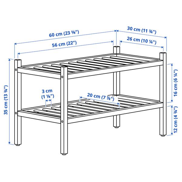 IKEA, дополнительный ракурс - схема-чертеж с размерами