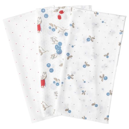 Полотенце, орнамент «точки/черника» 30x30 см IKEA RÖDHAKE РЁДХАКЕ 804.402.03