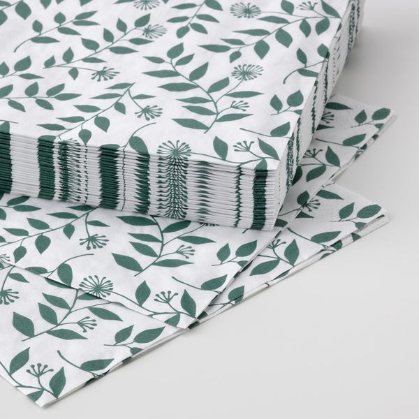 Салфетка бумажная, разные цвета 33x33 см IKEA ROSENHÄTTA РОЗЕНХЭТТА 504.812.85 - фото 3