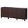 Комбинация для хранения с дверцами БЕСТО, черно-коричневый, Инвикен черно-коричневый (180x40x74 см)