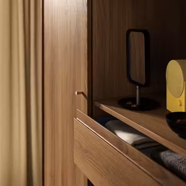 RÅDMANSÖ Гардероб - коричневый под грецкий орех 118x64x190 см - фото 6